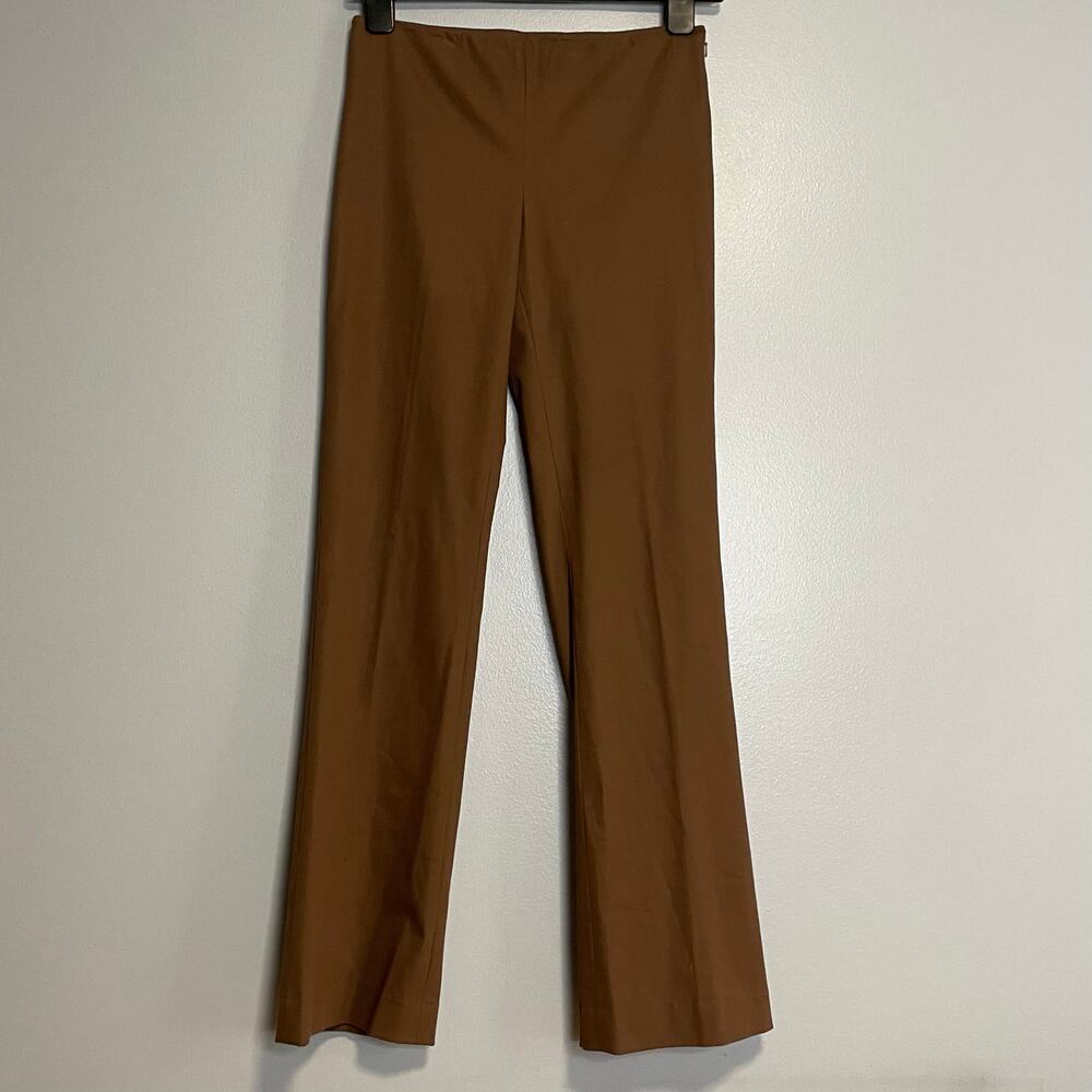 Worth Brown Stretch Cotton Trousers Dress Pants 4